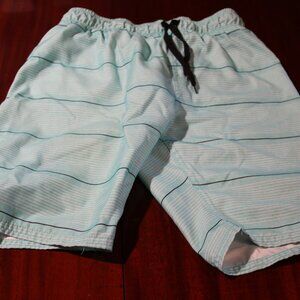 Boys Turquoise Hurley Swim Trunks Medium